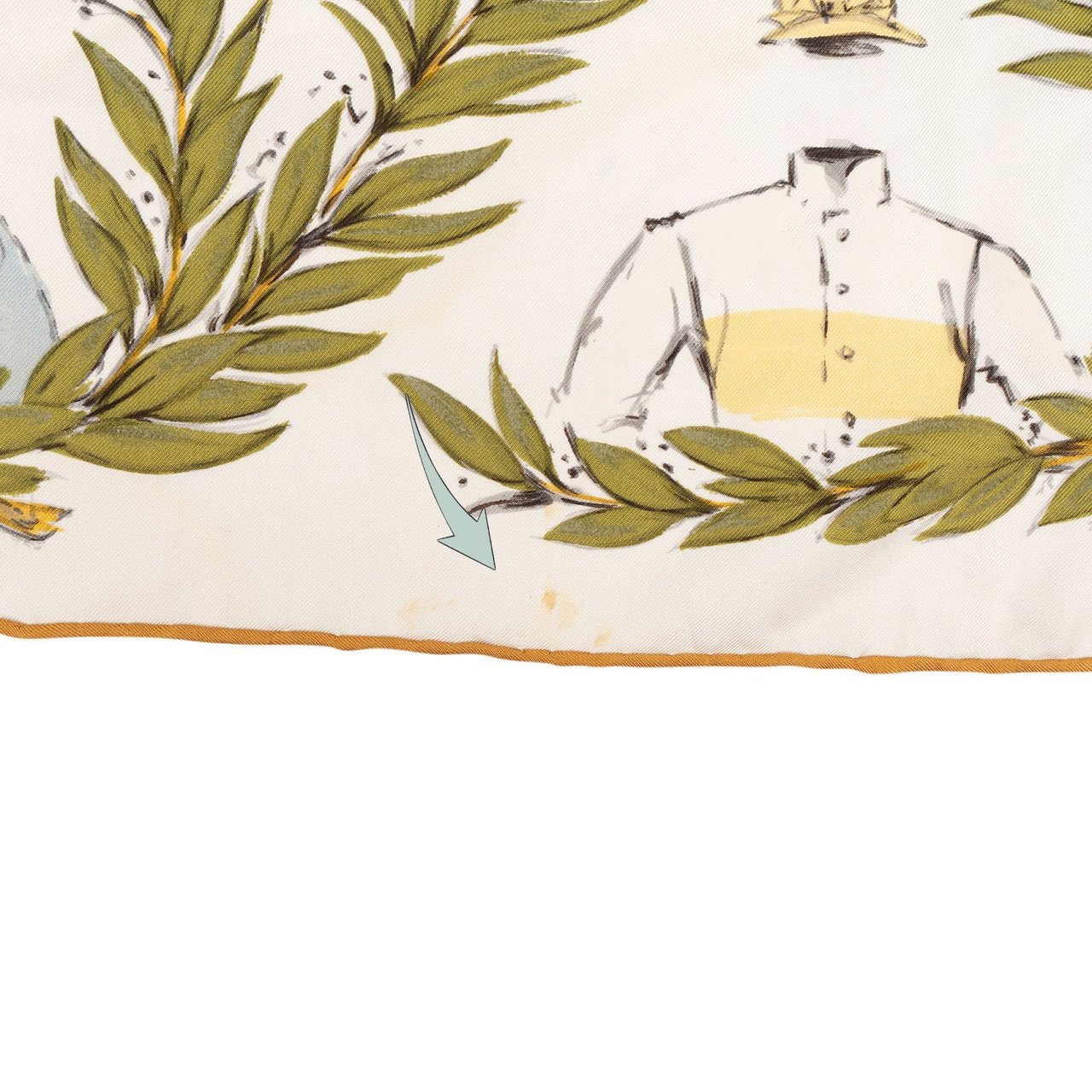 Hermès Chantilly Silk 90 Scarf Tuch Divers