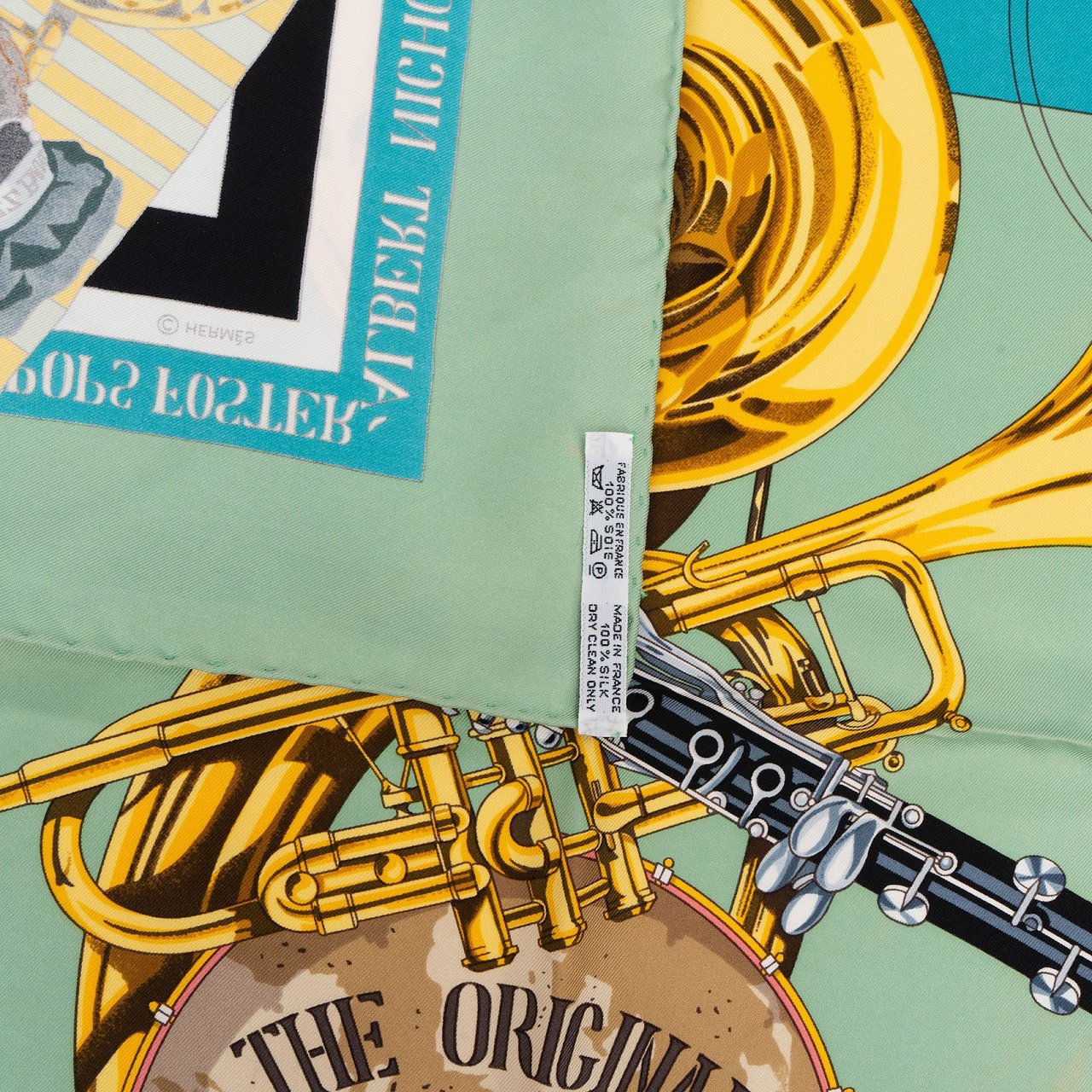 Hermès New Orleans Creole Jazz Silk 90 Scarf Tuch Divers