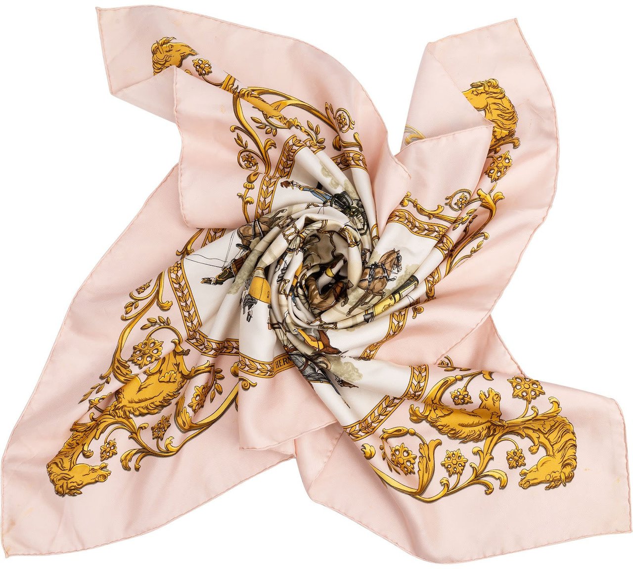 Hermès La Promenade de Longchamps Silk Carre 90 Scarf Tuch Rood