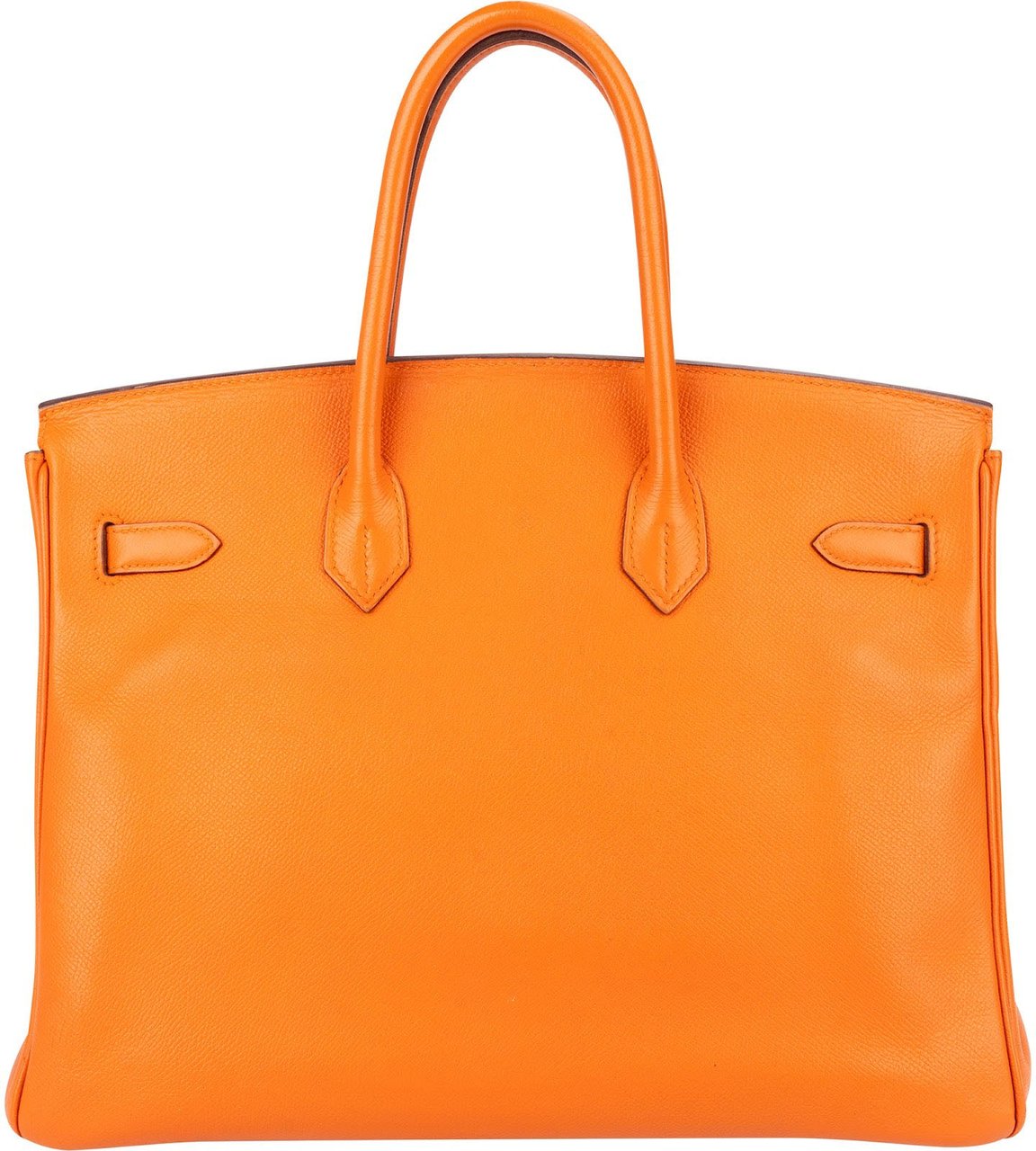 Hermès Orange H Epsom Leather Palladium Birkin 35 Handbag Oranje