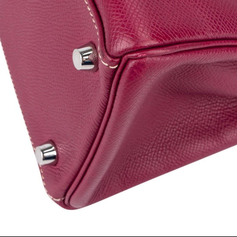Hermès Pink Epsom Leather Kelly Sellier 28 Handbag Roze