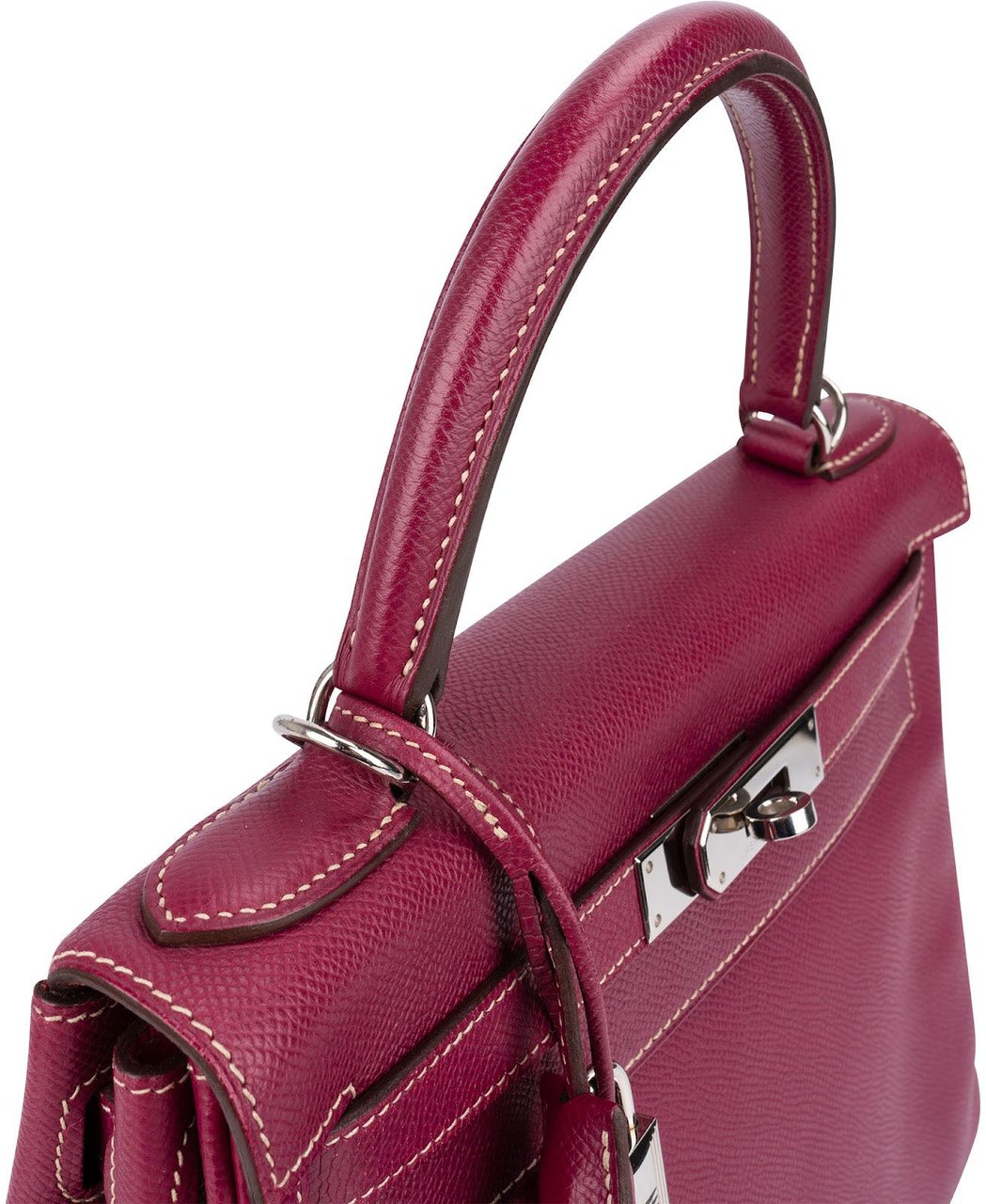 Hermès Pink Epsom Leather Kelly Sellier 28 Handbag Roze