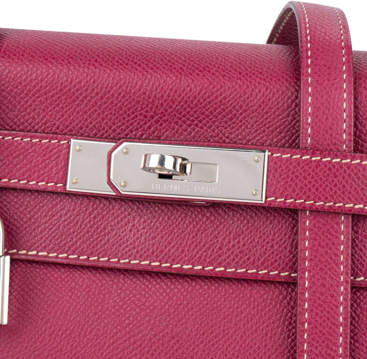 Hermès Pink Epsom Leather Kelly Sellier 28 Handbag Roze