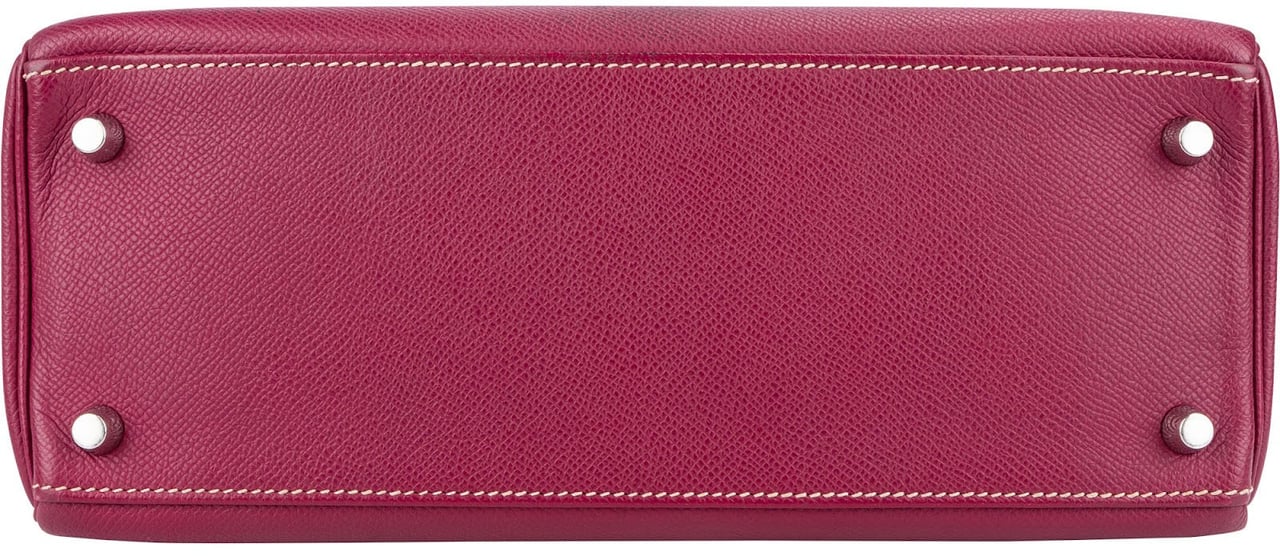Hermès Pink Epsom Leather Kelly Sellier 28 Handbag Roze