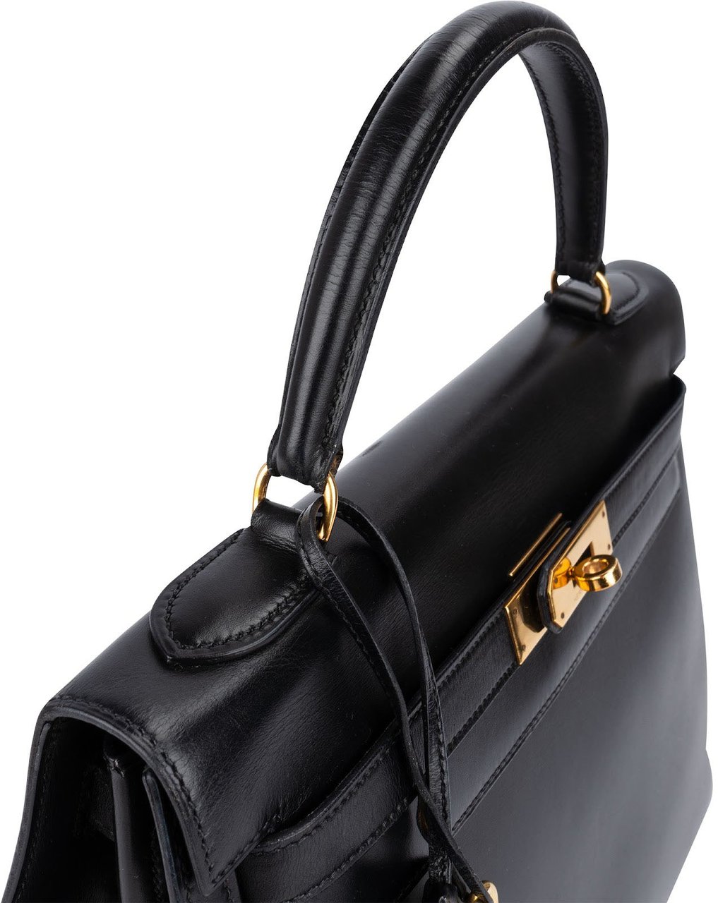 Hermès Noir Boxcalf Leather Kelly 32 Handbag Zwart