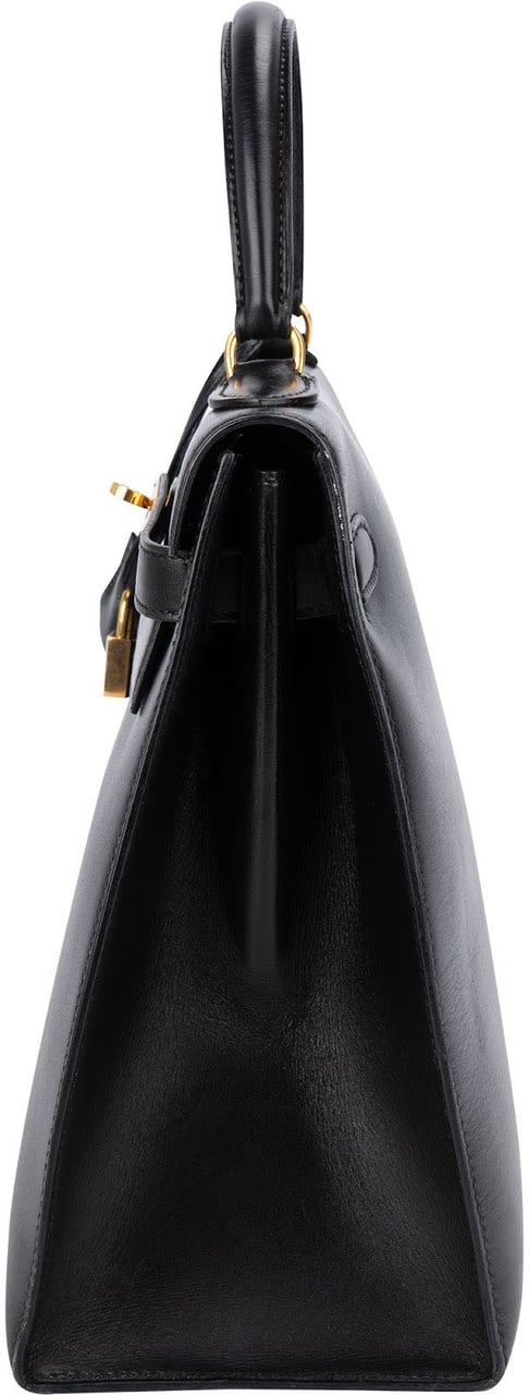 Hermès Noir Boxcalf Leather Kelly 32 Handbag Zwart