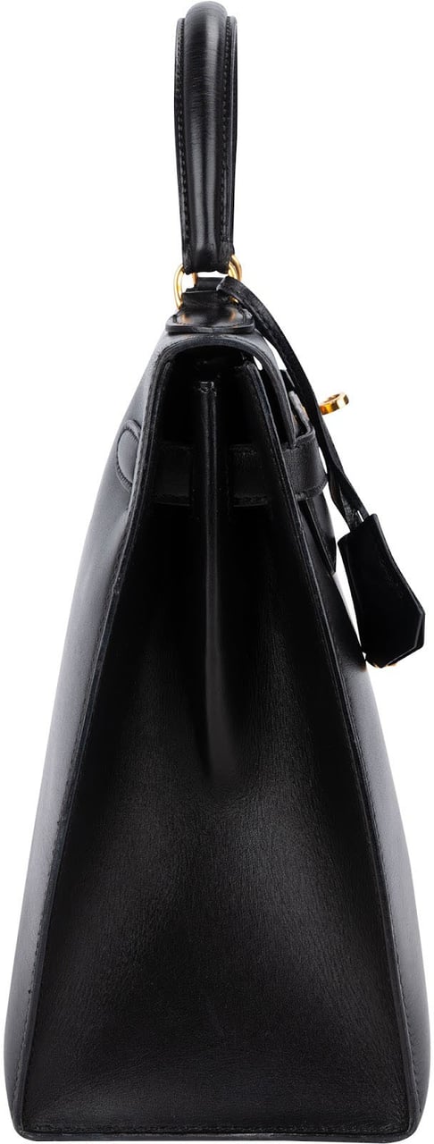 Hermès Noir Boxcalf Leather Kelly 32 Handbag Zwart