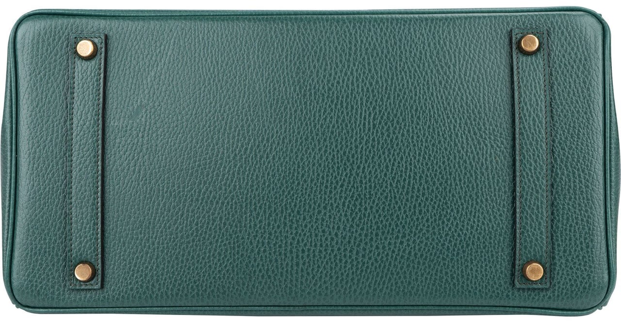 Hermès Vert Clair Ardennes Leather Birkin 35 Handbag Groen