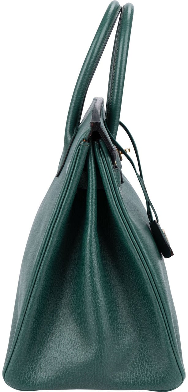 Hermès Vert Clair Ardennes Leather Birkin 35 Handbag Groen