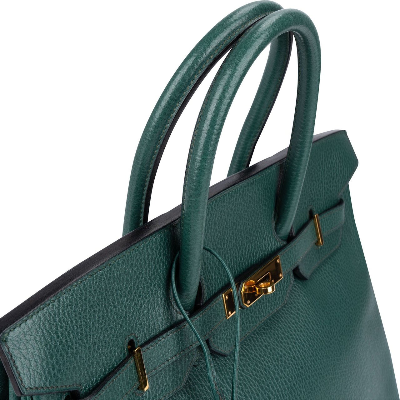 Hermès Vert Clair Ardennes Leather Birkin 35 Handbag Groen