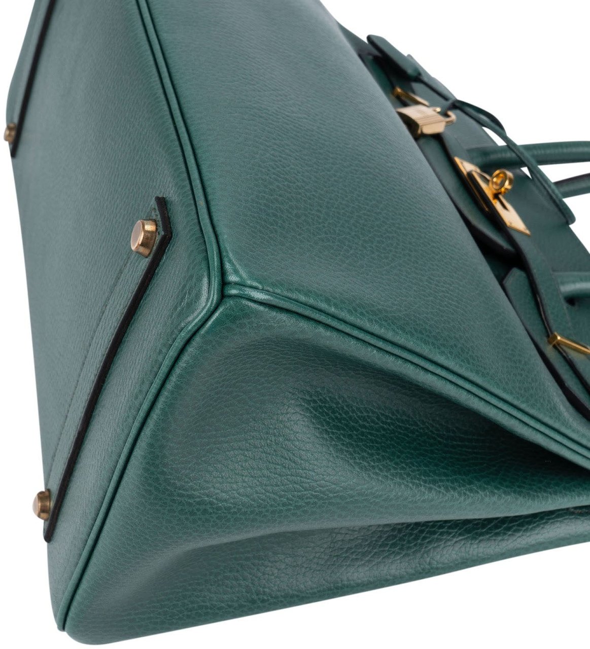 Hermès Vert Clair Ardennes Leather Birkin 35 Handbag Groen