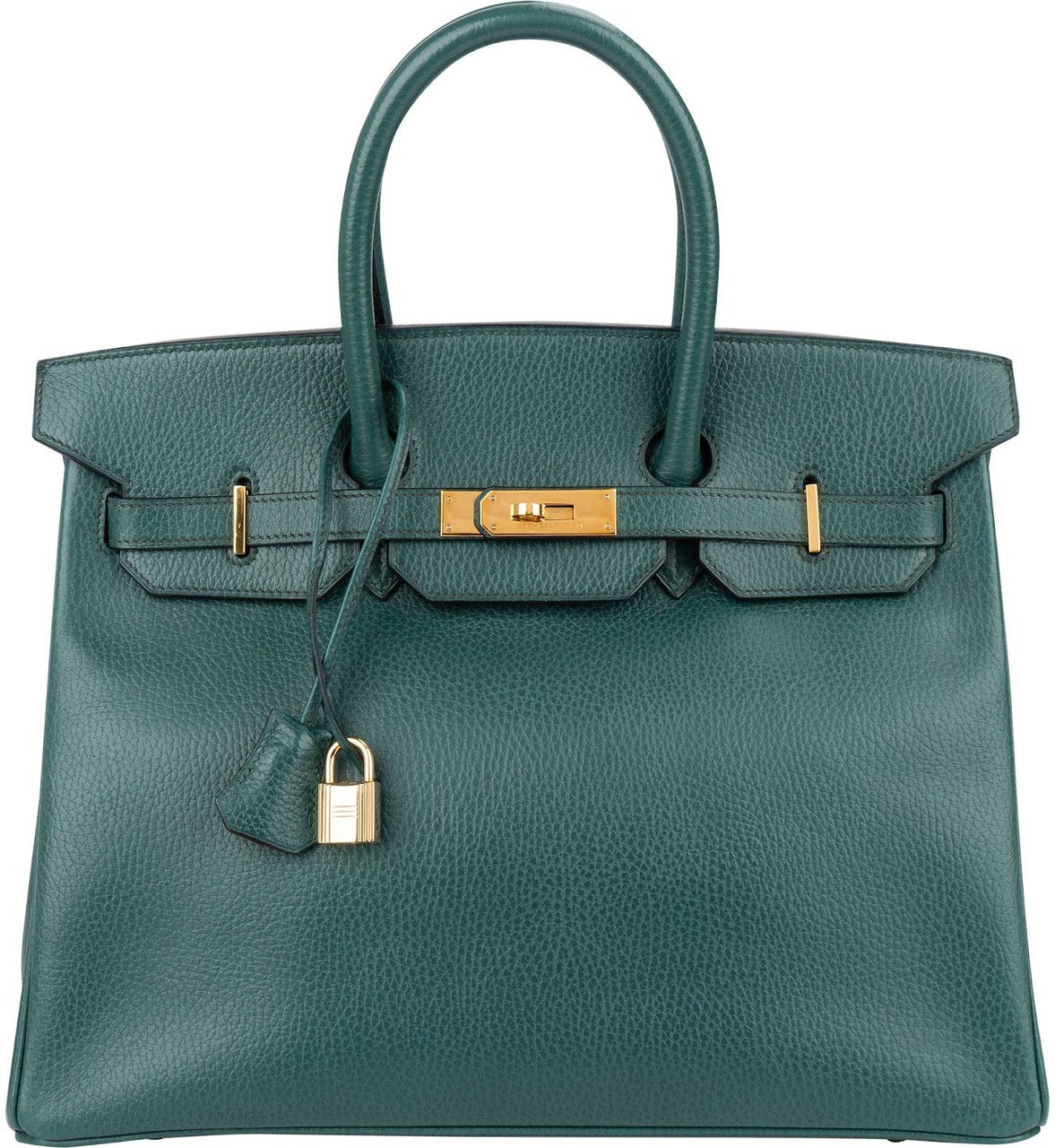 Hermès Vert Clair Ardennes Leather Birkin 35 Handbag Groen