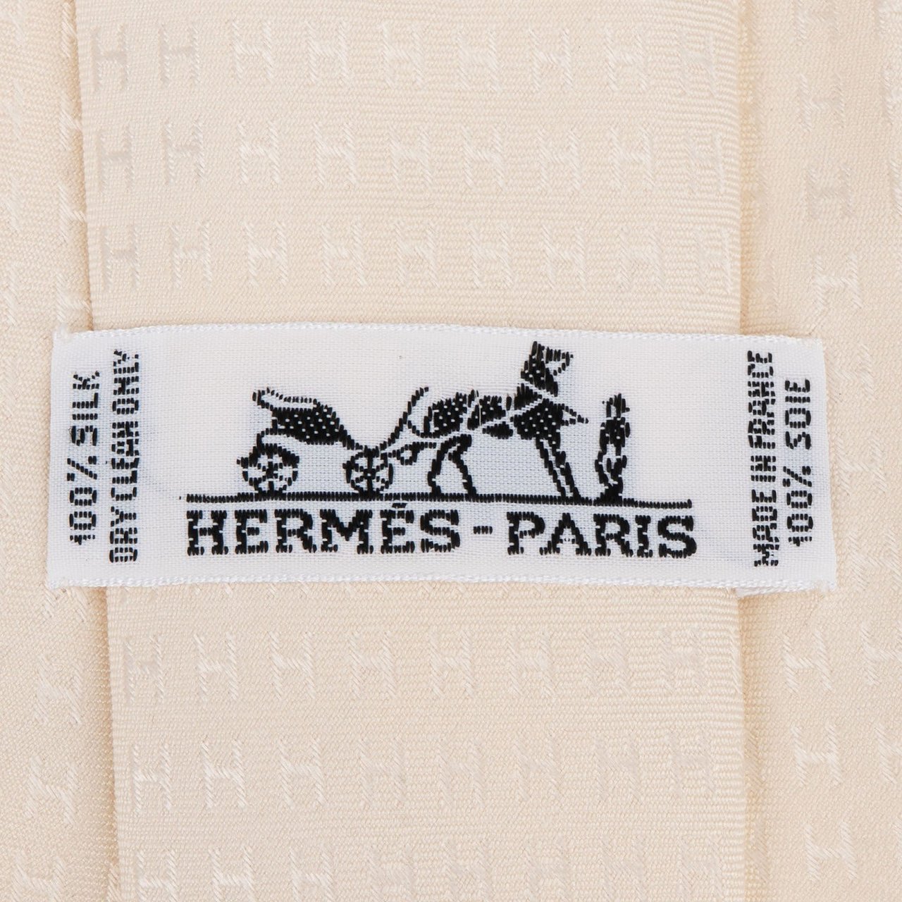 Hermès Micro H Pattern Silk Tie Krawatte Divers