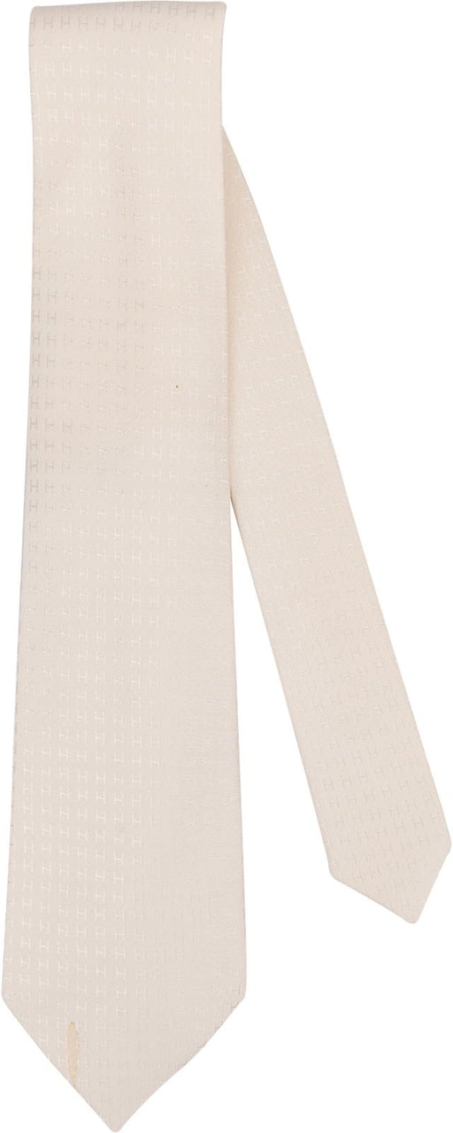 Hermès Micro H Pattern Silk Tie Krawatte Divers