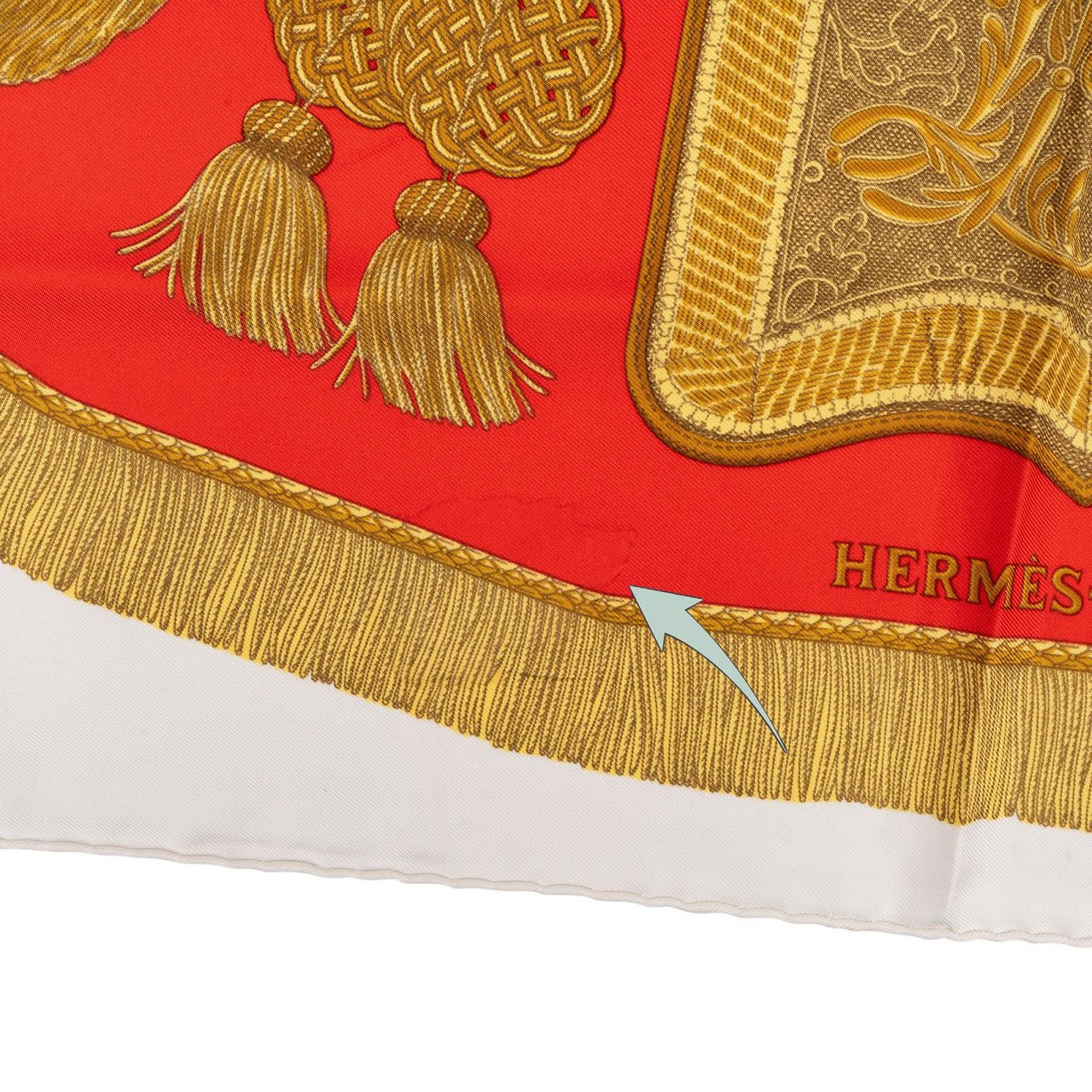 Hermès Poste et Cavalerie Silk 90 Scarf Tuch Wit