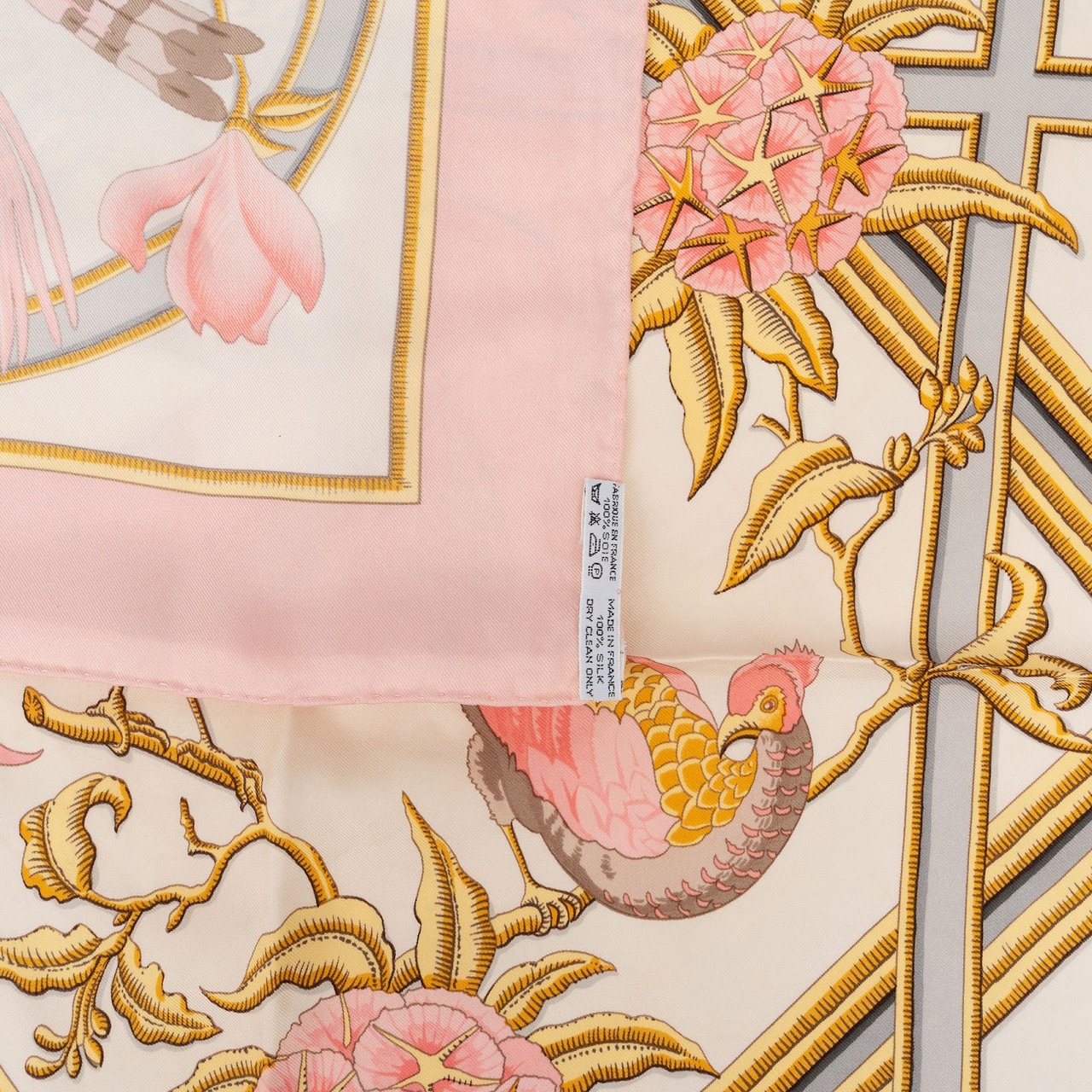 Hermès Caraibes Silk 90 Scarf Tuch Rood