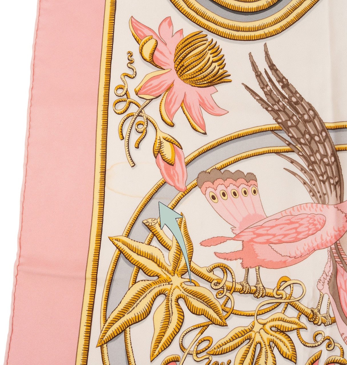 Hermès Caraibes Silk 90 Scarf Tuch Rood