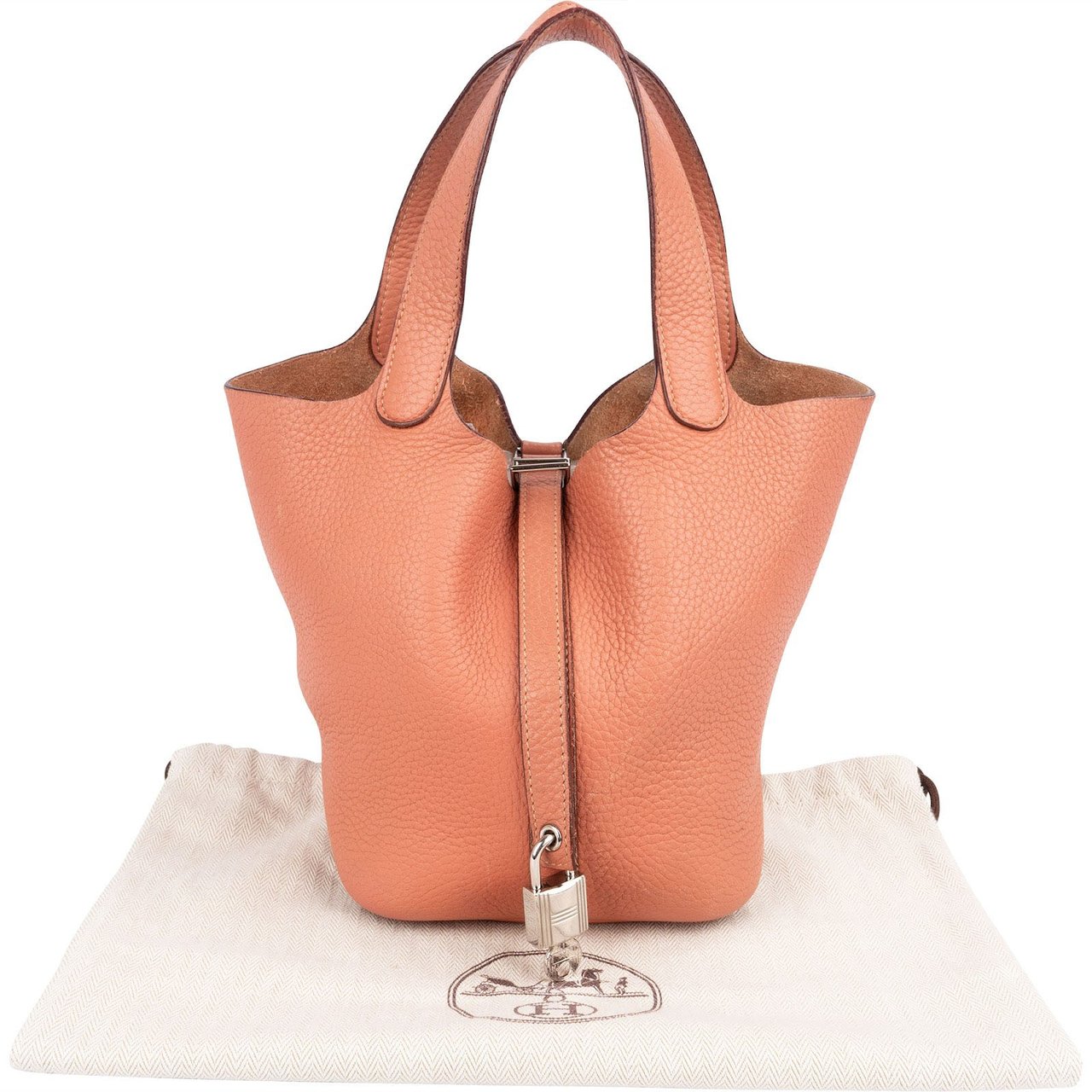 Hermès Crevette Rose Taurillon Clemence Picotin Lock 18 (PM) Handbag Divers