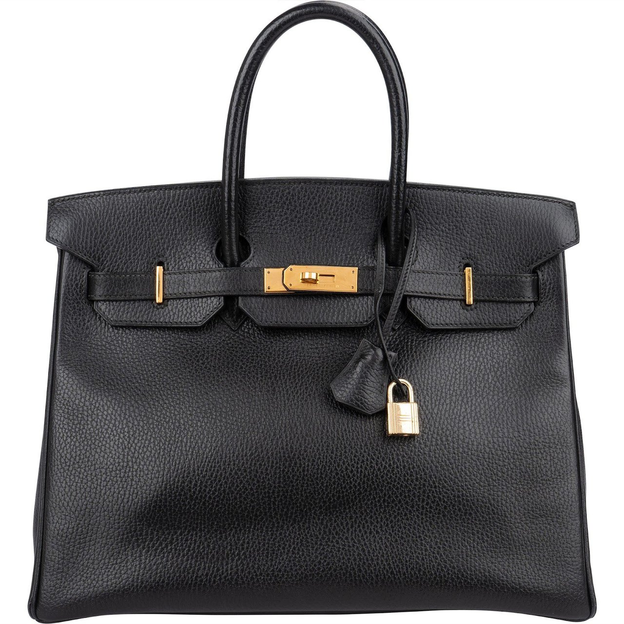 Hermès Ardennes Leather Birkin 35 Handbag Zwart