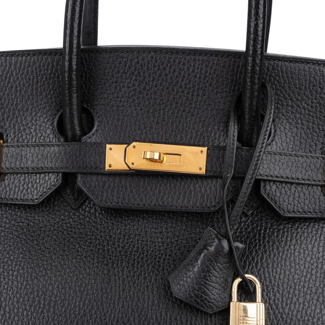 Hermès Ardennes Leather Birkin 35 Handbag Zwart