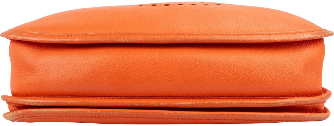 Hermès Orange Epsom Leather Evelyne III GM Crossbody Bag Oranje