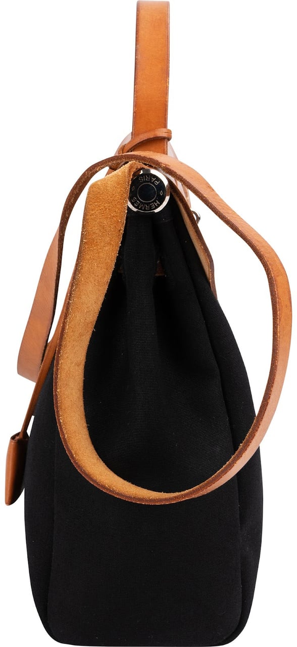 Hermès Classic Cotton Herbag 31 Shoulder Handbag Zwart
