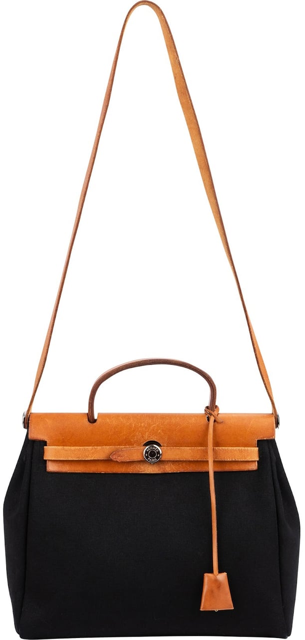 Hermès Classic Cotton Herbag 31 Shoulder Handbag Zwart