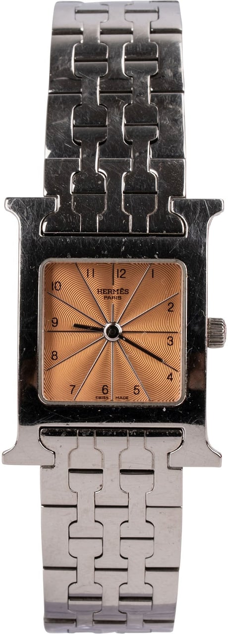 Hermès Silver Tone Heure H HH1.210 Women Watch Divers