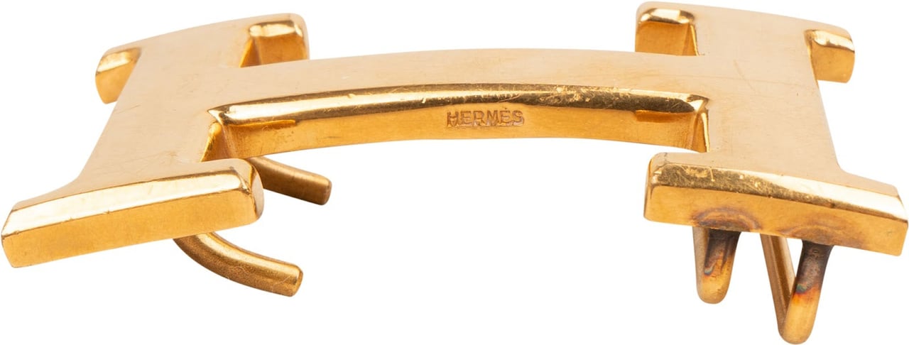 Hermès H Belt Buckle Oranje