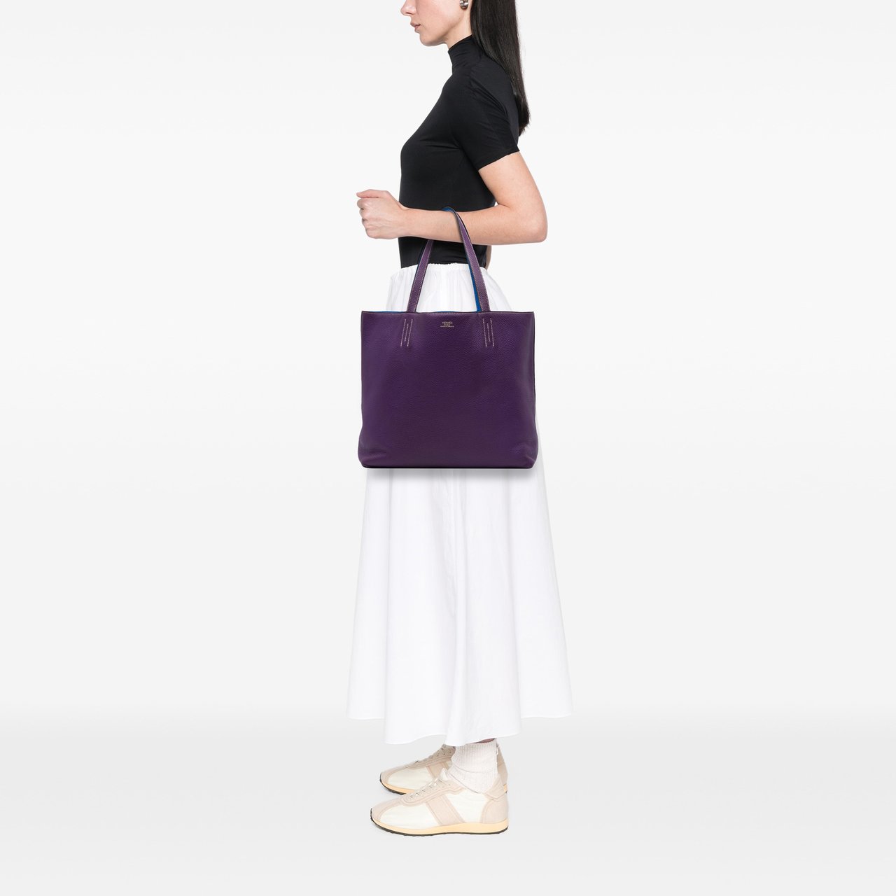 Hermès Clemence Double Sens 36 Paars