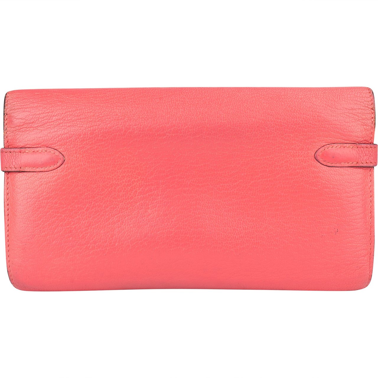 Hermès Hermès Pink Clemence Leather Kelly Wallet Rood