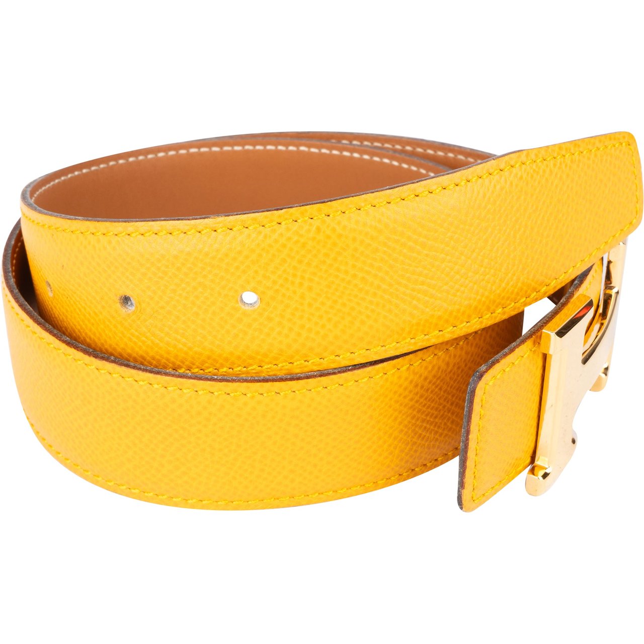 Hermès Hermès Reversible Epsom Leather Belt (65) Divers