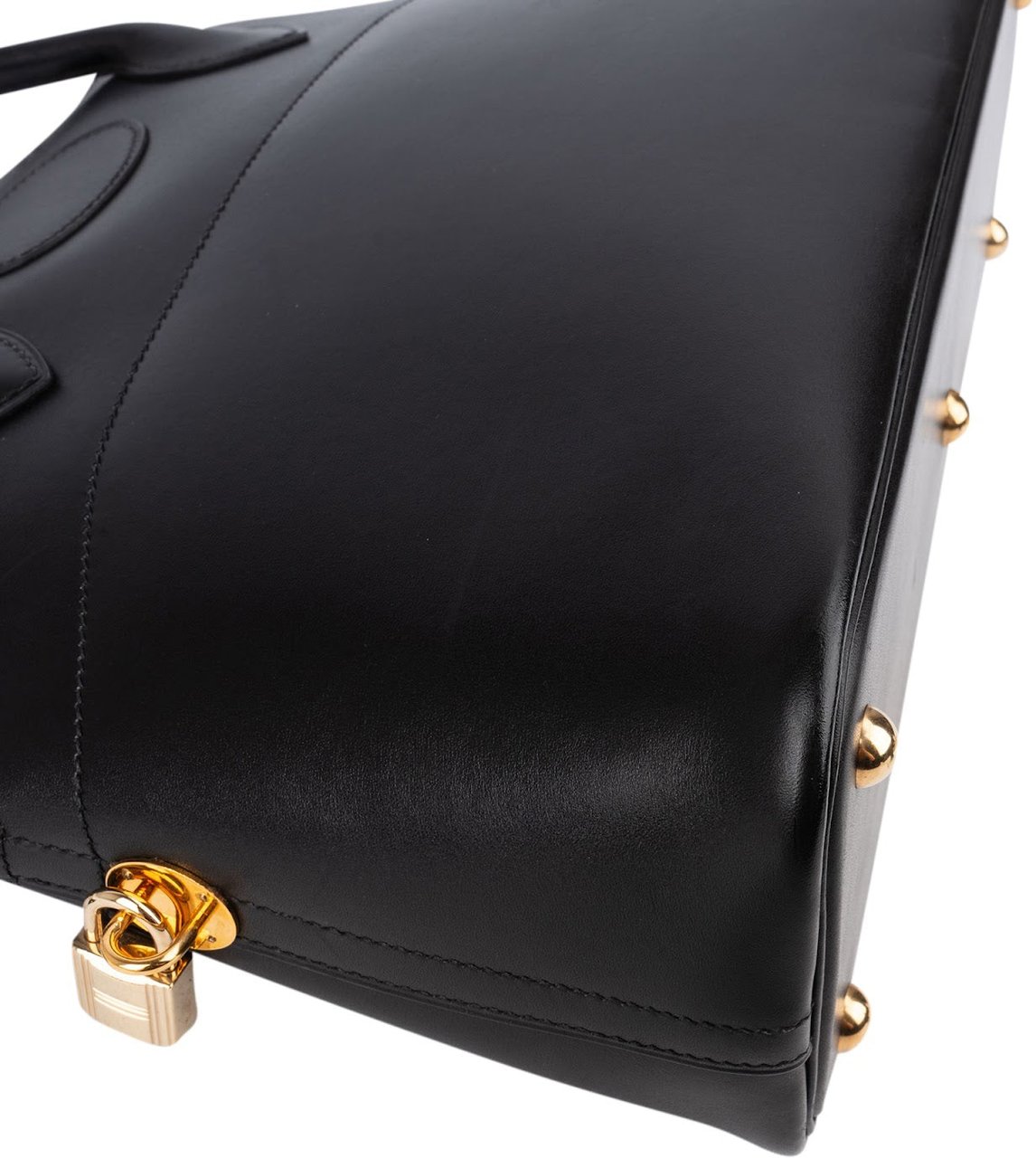 Hermès Noir Swift Leather Bolide 31 Handbag Zwart