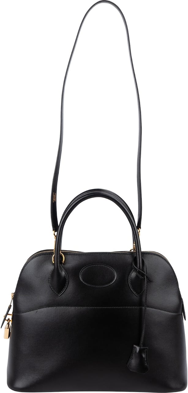 Hermès Noir Swift Leather Bolide 31 Handbag Zwart