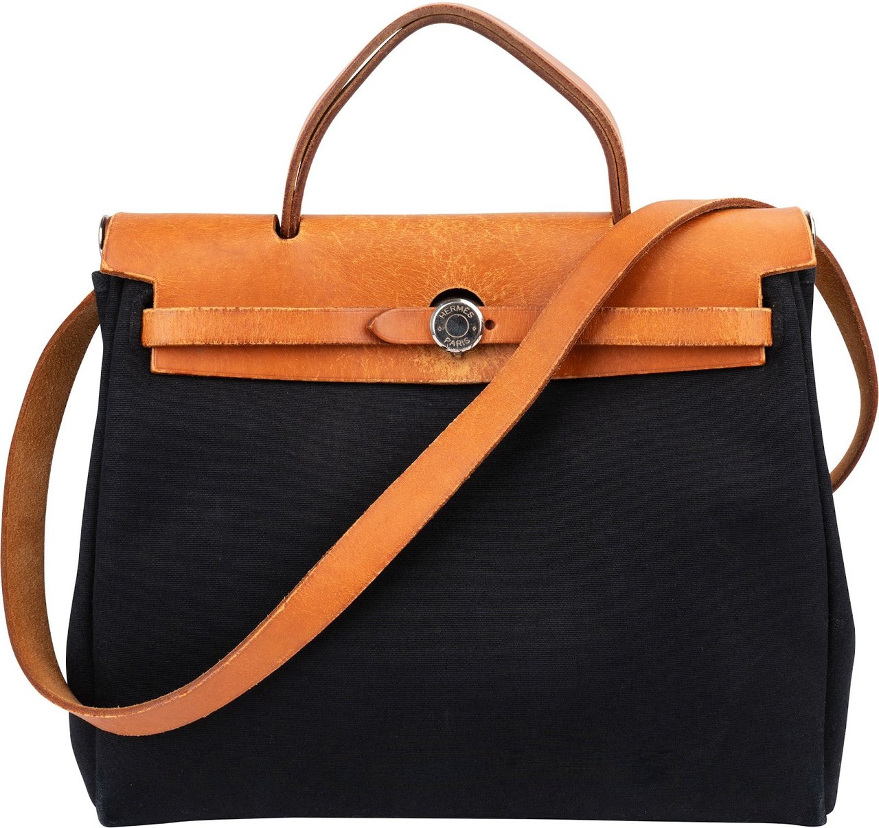 Hermès Classic Cotton Herbag 31 Shoulder Handbag Zwart