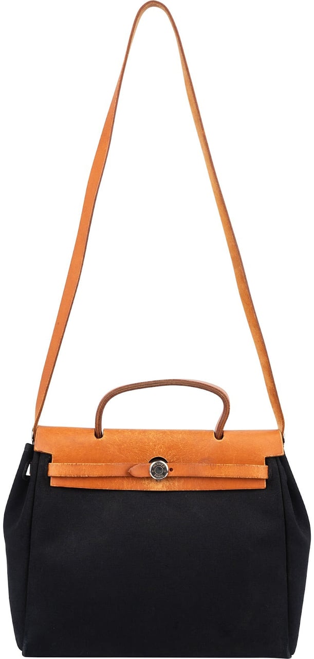 Hermès Classic Cotton Herbag 31 Shoulder Handbag Zwart