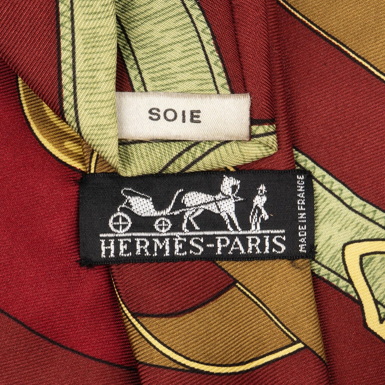 Hermès Mors & Filets Silk Tie Krawatte Rood