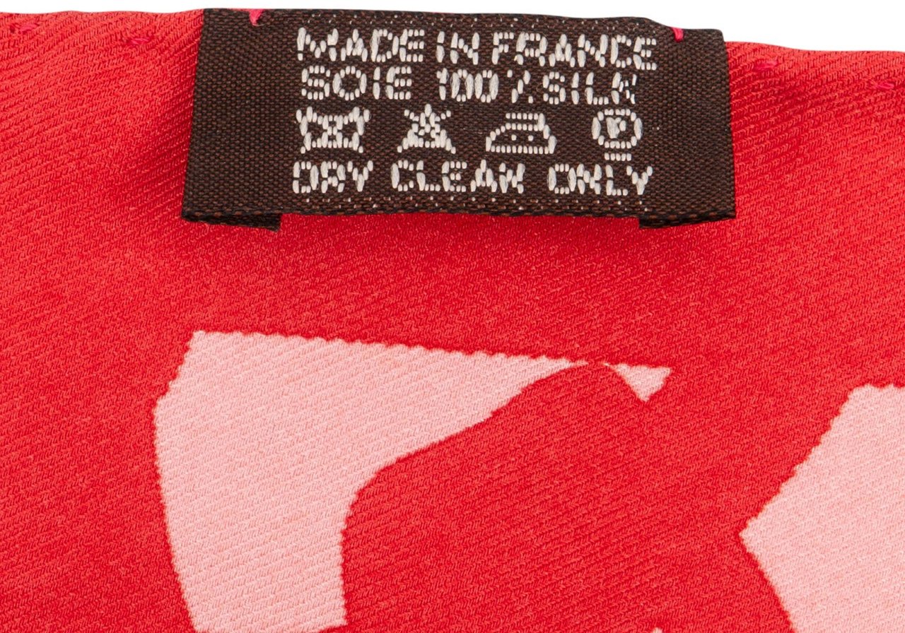 Hermès Brides de Gala Triangle Silk Scarf Tuch Rood
