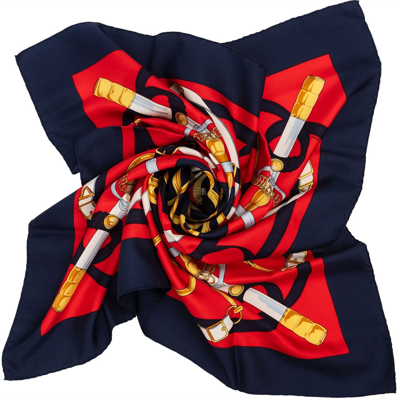 Hermès Brides de Gala Silk 90 Scarf Tuch Rood