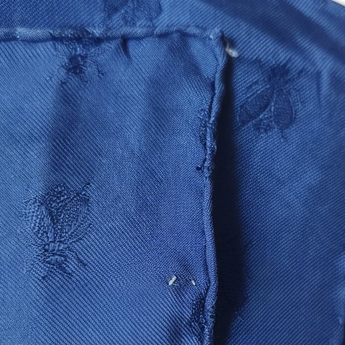 Hermès Napoleon Silk Carre 90 Scarf Tuch Blauw