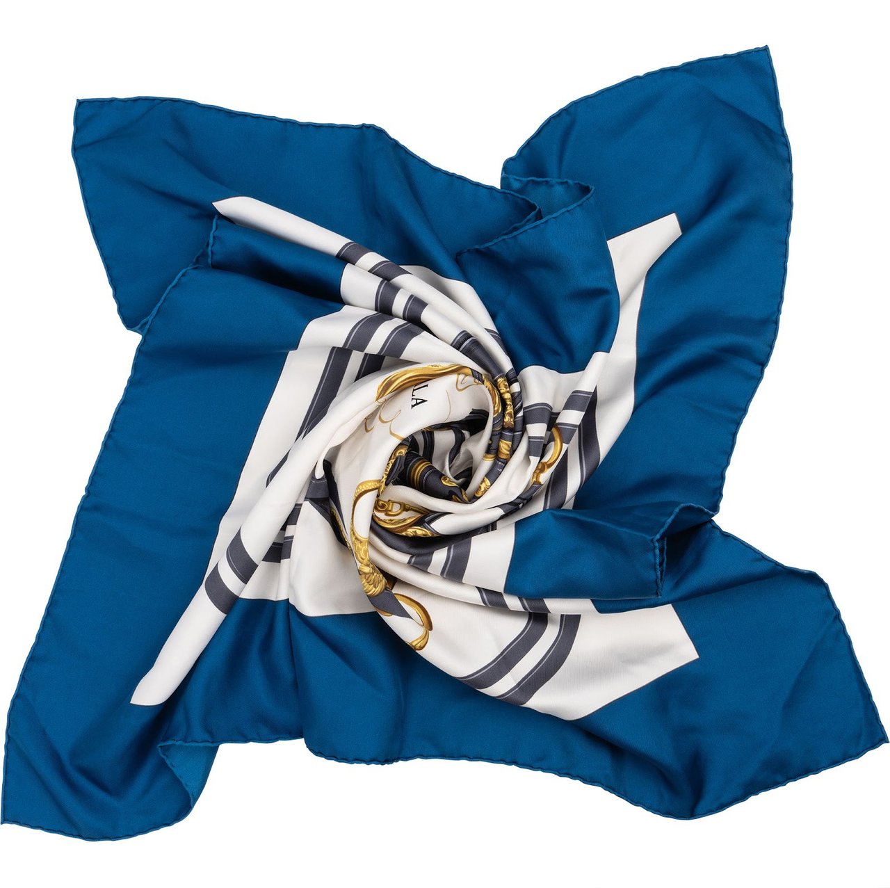 Hermès Brides de Gala Silk 90 Scarf Tuch Blauw