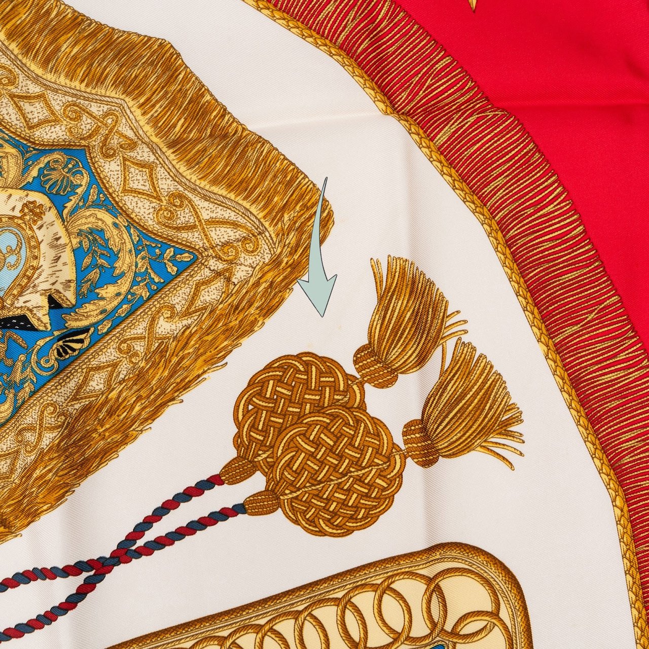 Hermès Poste et Cavalerie Silk Carre 90 Scarf Tuch Rood