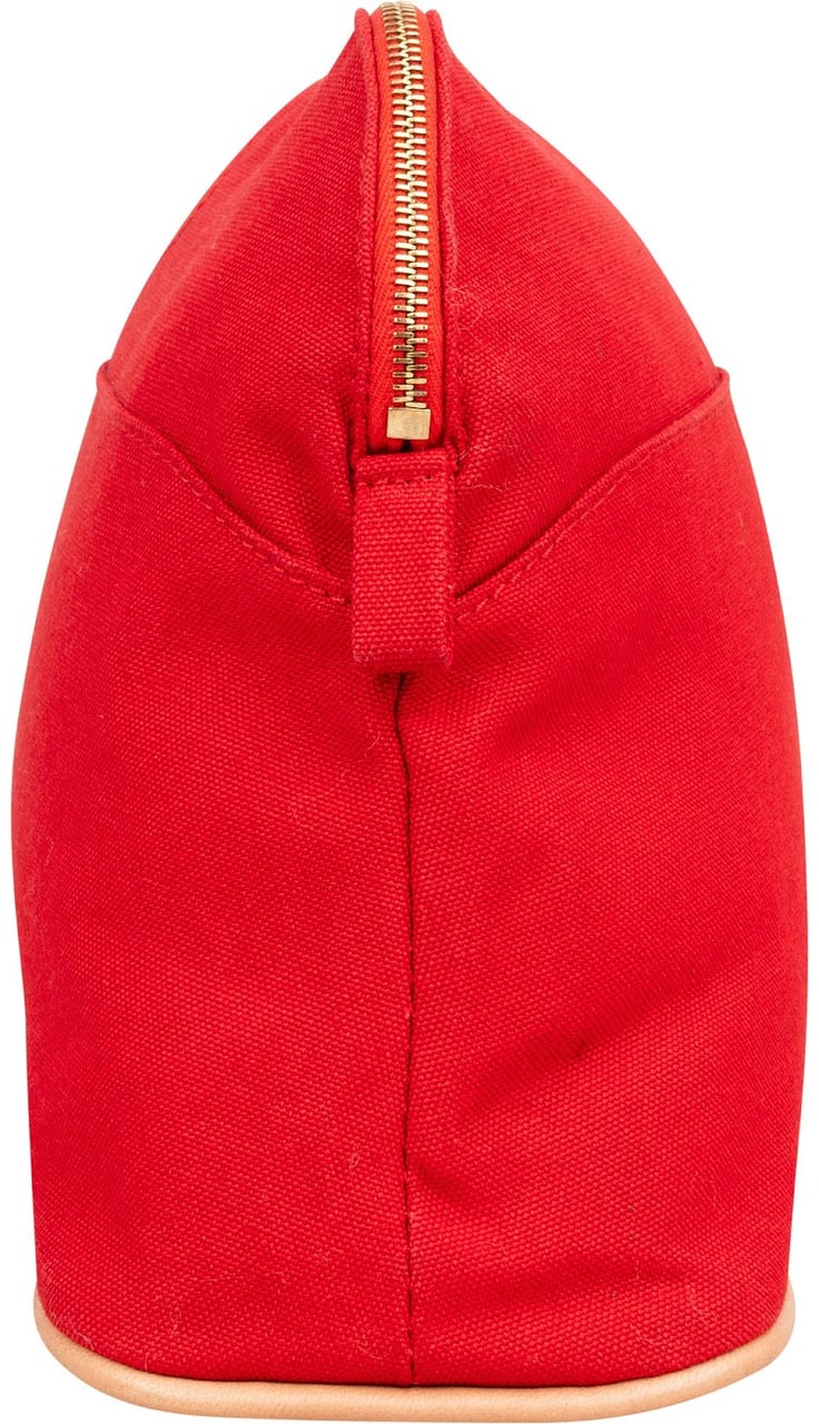 Hermès Canvas Bolide 25 Pouch Bag Rood