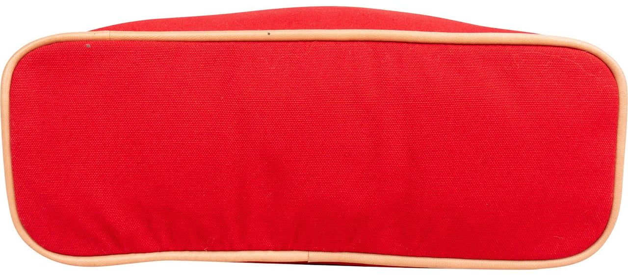 Hermès Canvas Bolide 25 Pouch Bag Rood