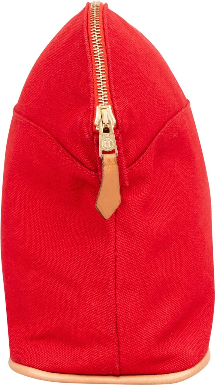 Hermès Canvas Bolide 25 Pouch Bag Rood
