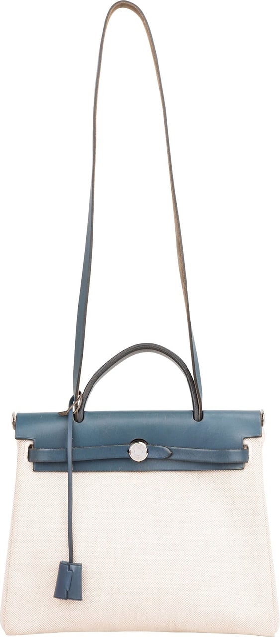 Hermès Classic Cotton Herbag 31 Crossbody Handbag Blauw