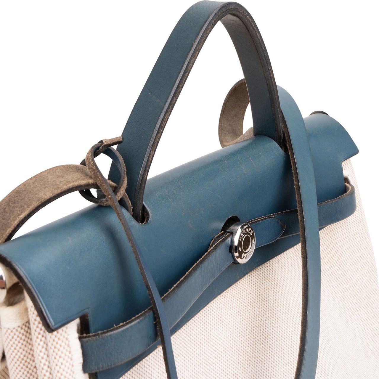 Hermès Classic Cotton Herbag 31 Crossbody Handbag Blauw