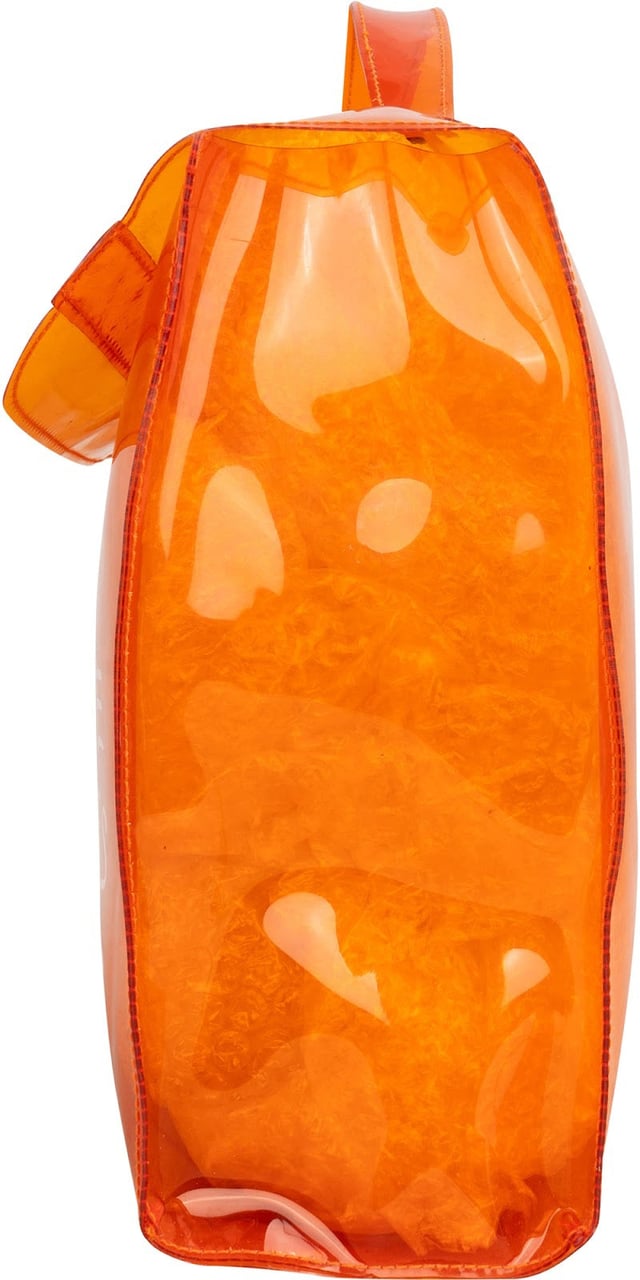 Hermès Transparent Vinyl Souvenir de l'Exposition 1998 Kelly 40 Handbag Oranje
