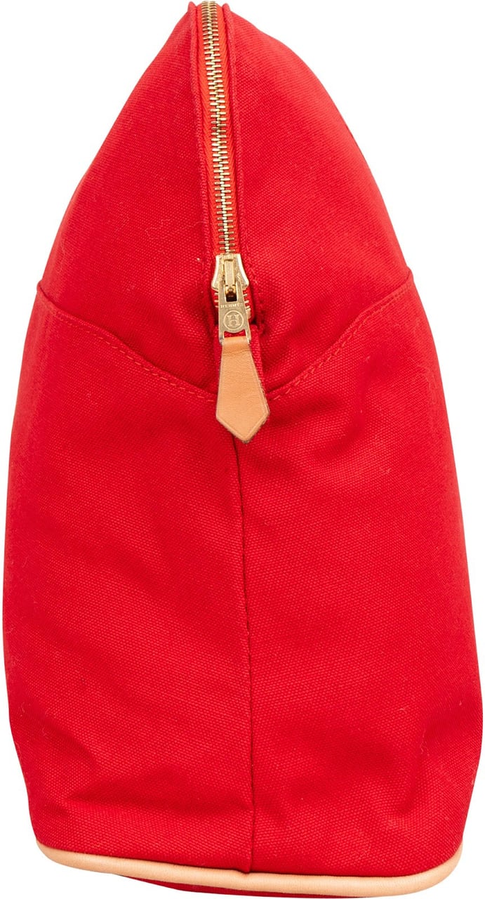 Hermès Canvas Bolide 30 Pouch Bag Rood