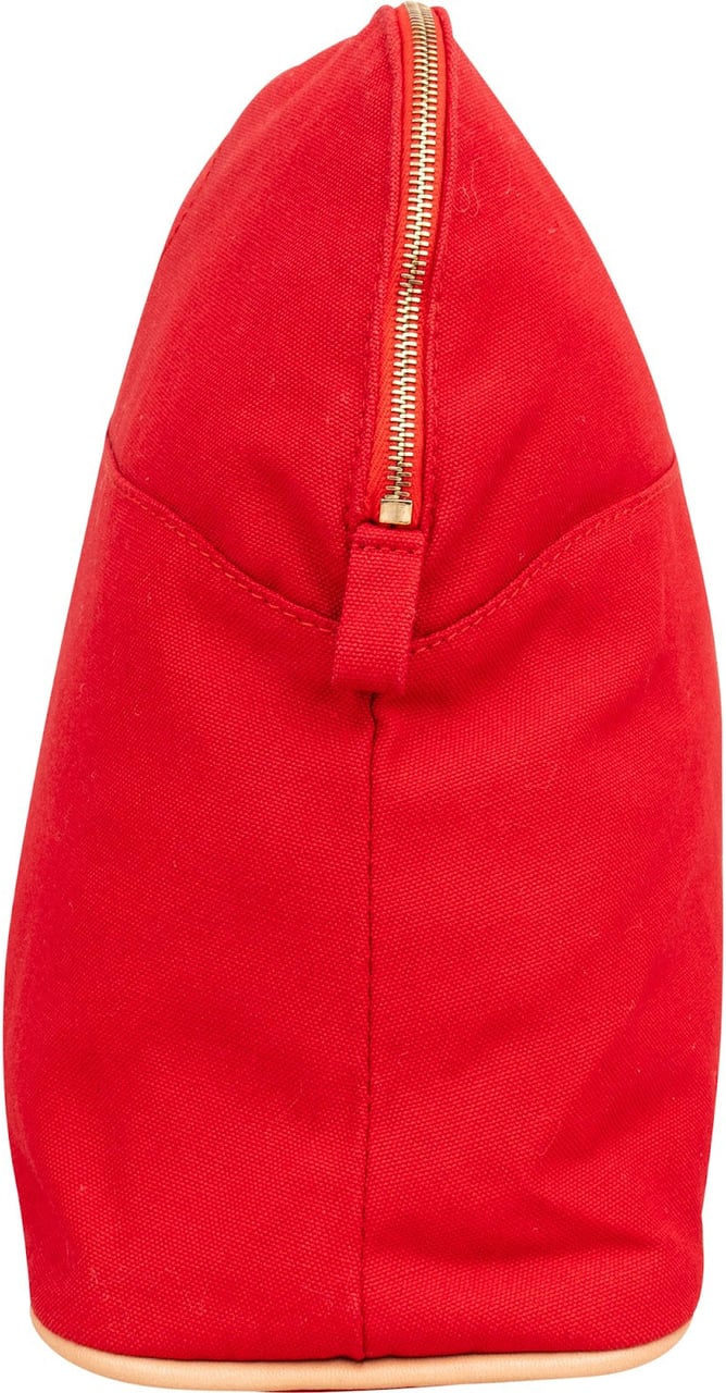 Hermès Canvas Bolide 30 Pouch Bag Rood